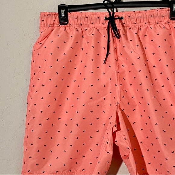 Nautica Pale Coral Dolphin Swim Trunks Sz L - Picture 4 of 8